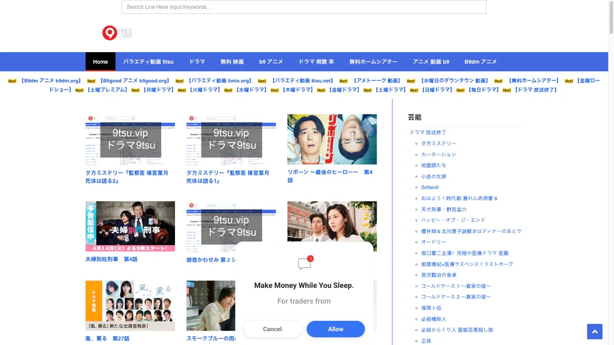 9TSU Downloader website preview