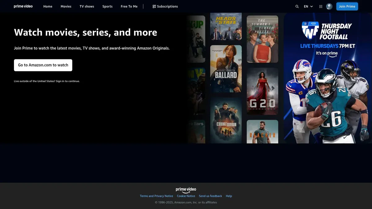 Amazon Video Downloader website preview
