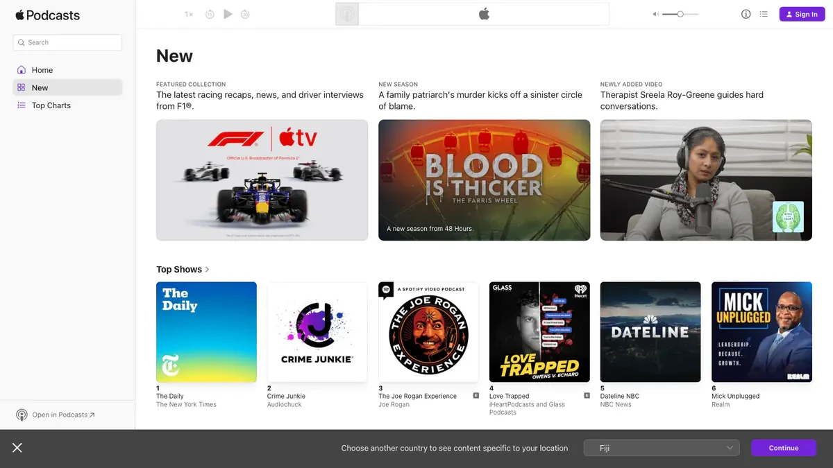 Apple Podcasts Downloader website preview
