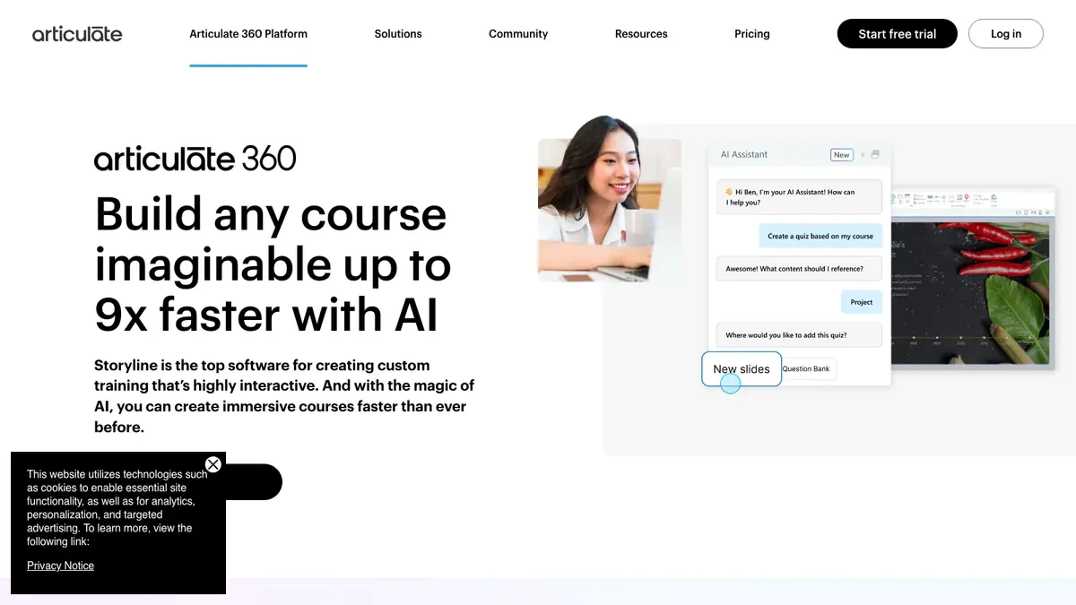 Articulate Storyline 360 Downloader website preview