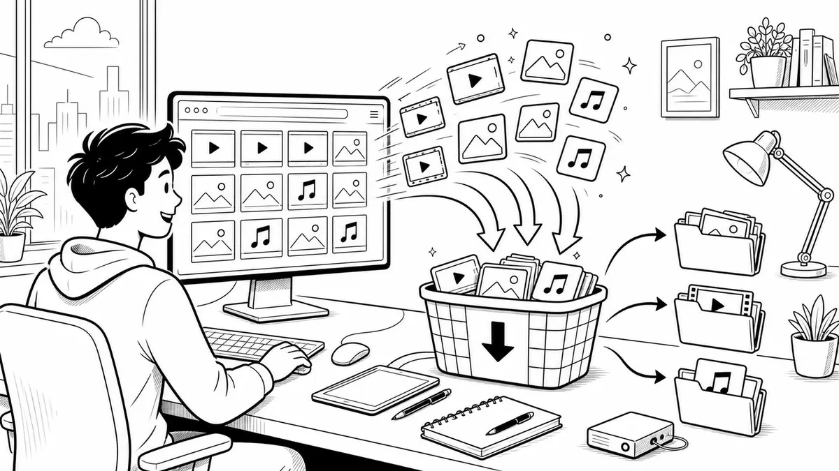 Bulk Media Downloader website preview