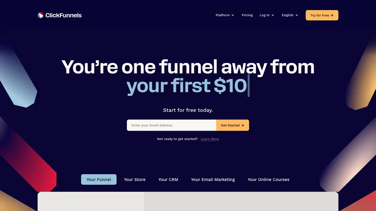 ClickFunnels Downloader website preview