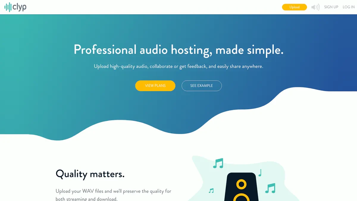 Clyp Downloader website preview