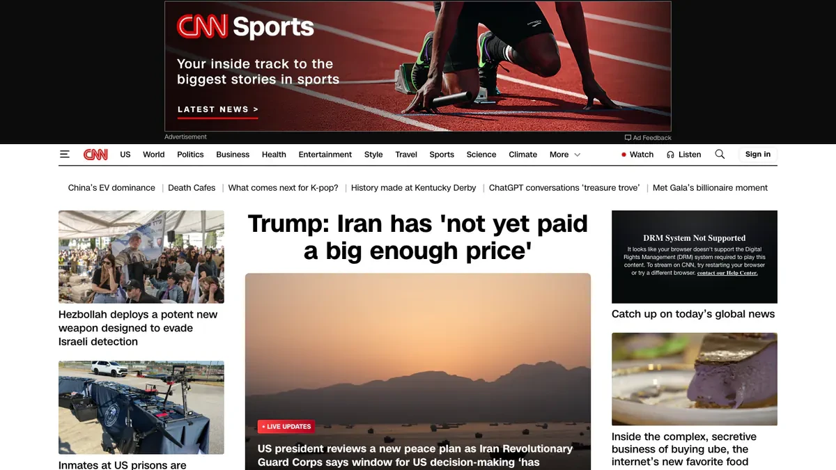 CNN Downloader website preview