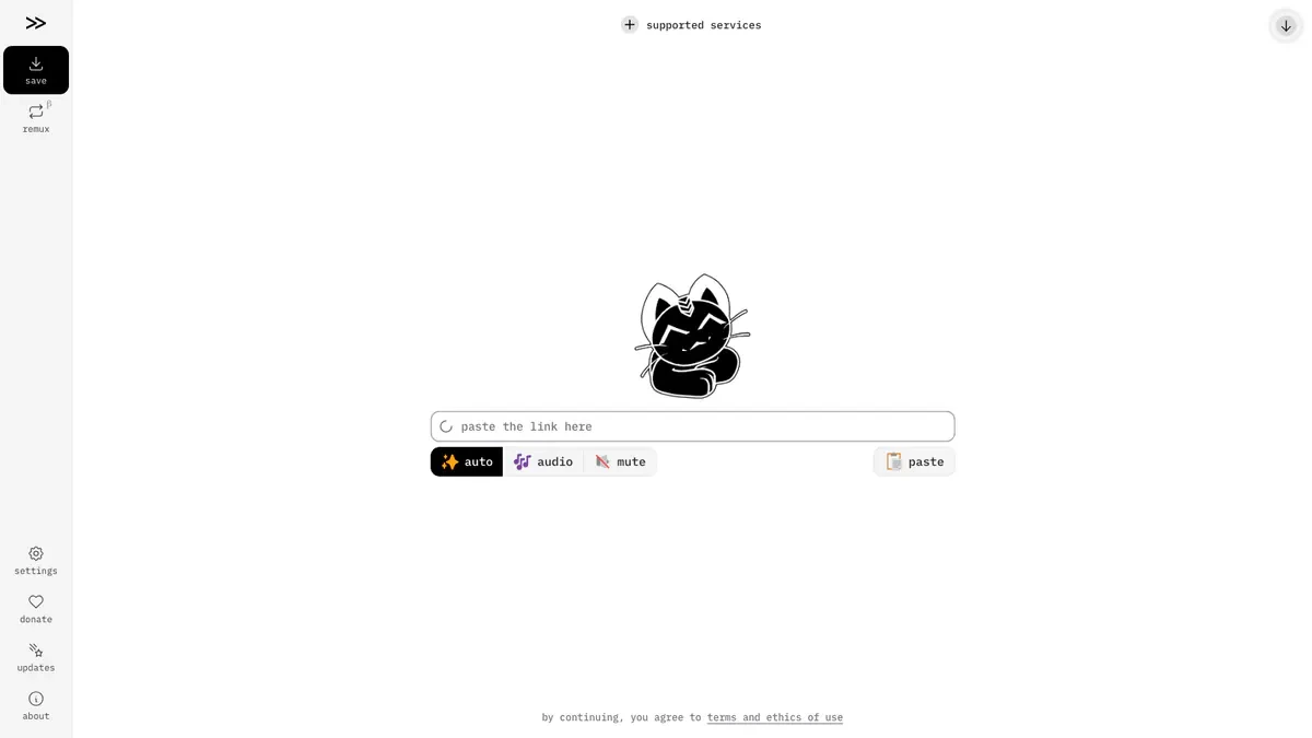 Cobalt Downloader website preview