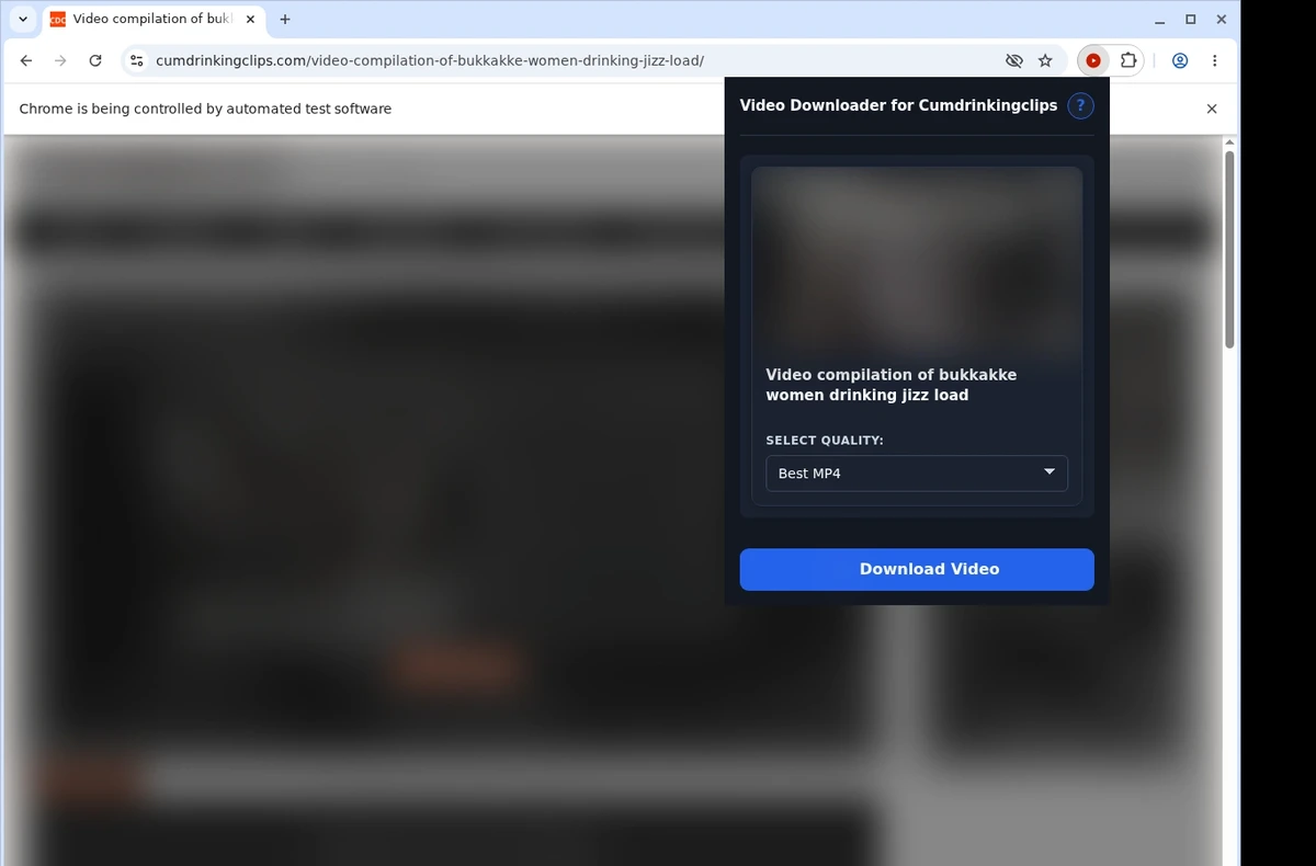 CumDrinkingClips Video Downloader ready state screenshot
