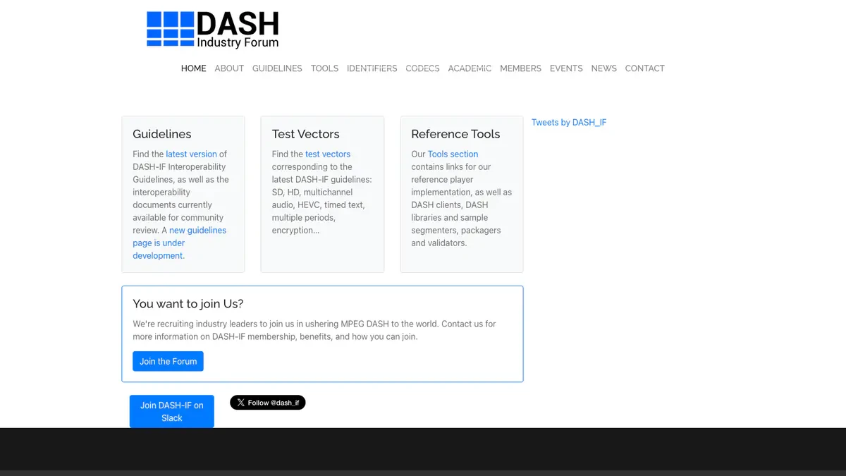 DASH Stream Downloader website preview