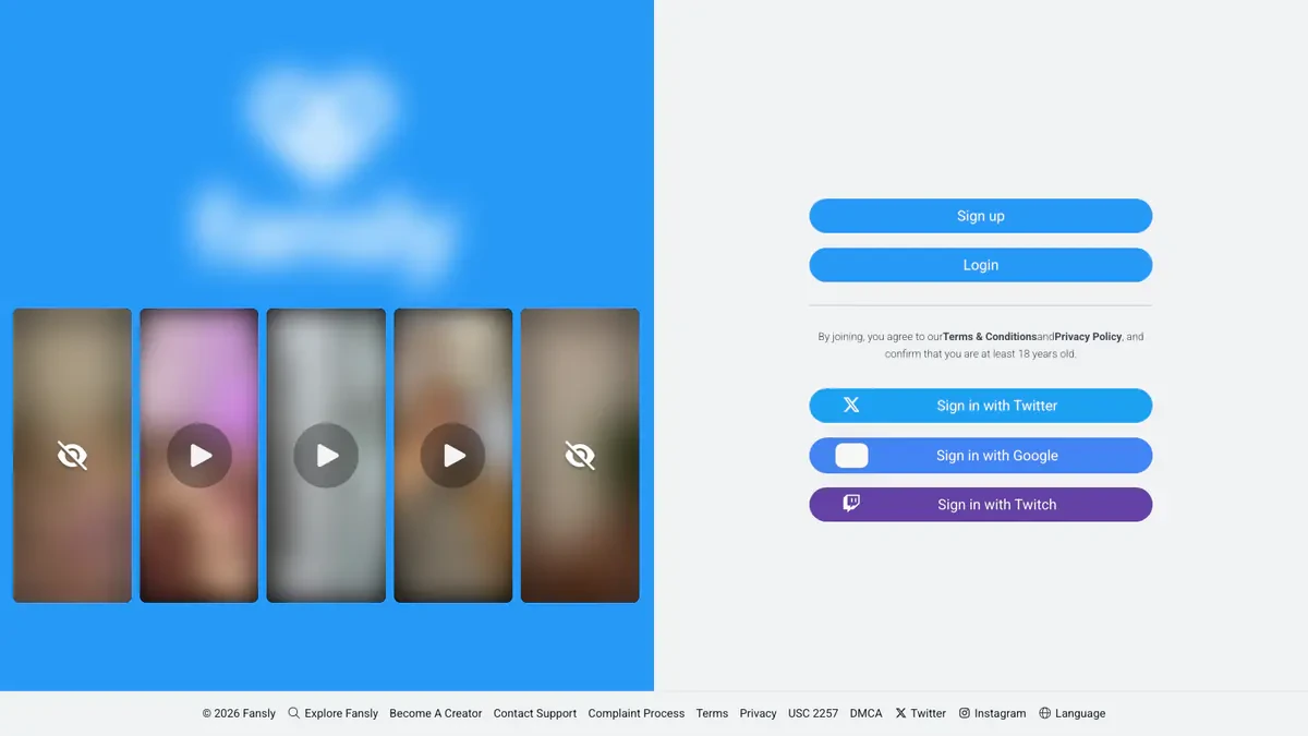 Fansly Downloader website preview