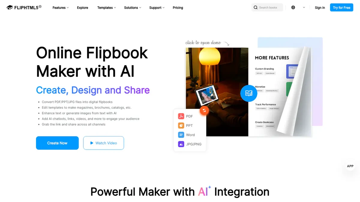 FlipHTML5 Downloader website preview