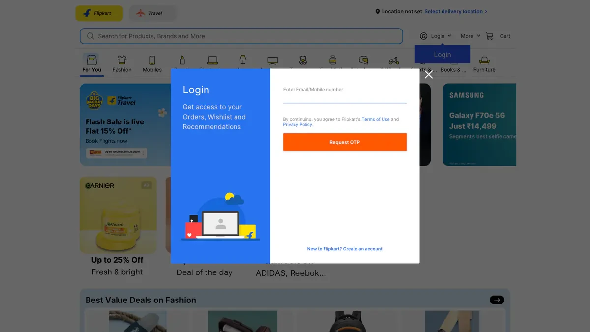 Flipkart Downloader website preview