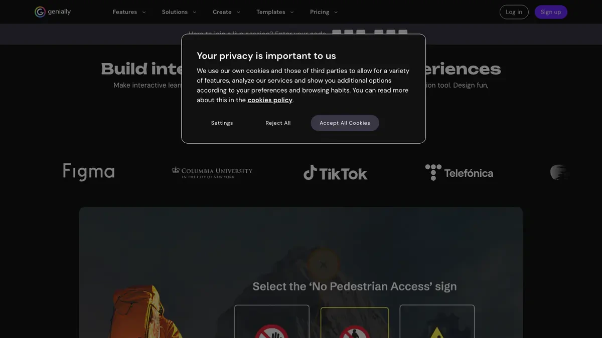 Genially Downloader website preview