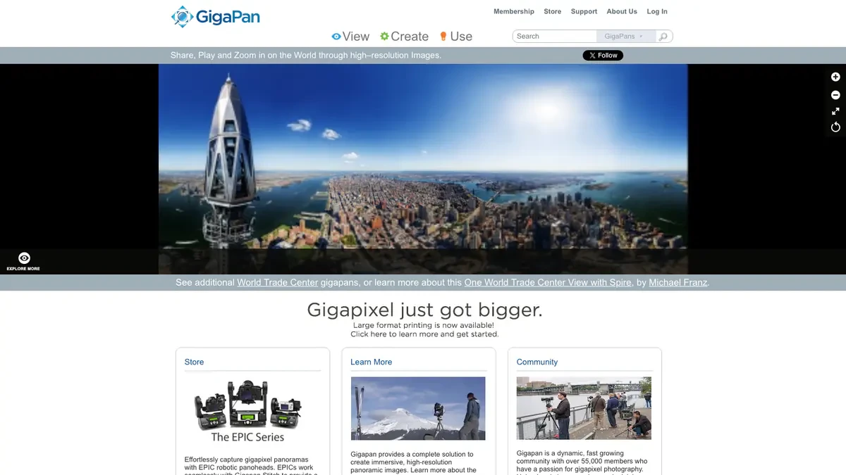 GigaPan Downloader website preview