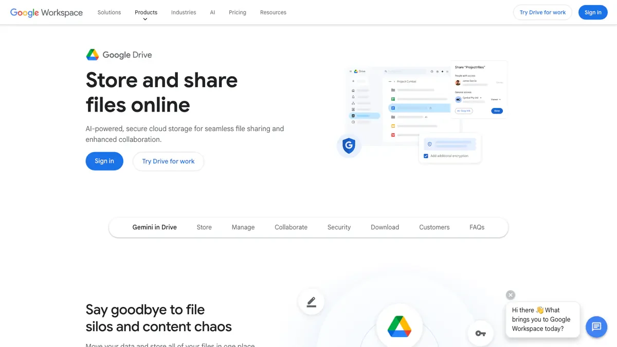 Google Drive Downloader website preview