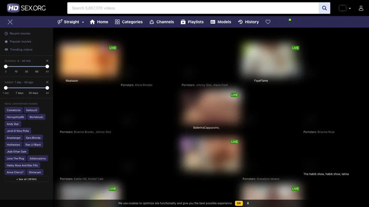 HDsex Downloader website preview