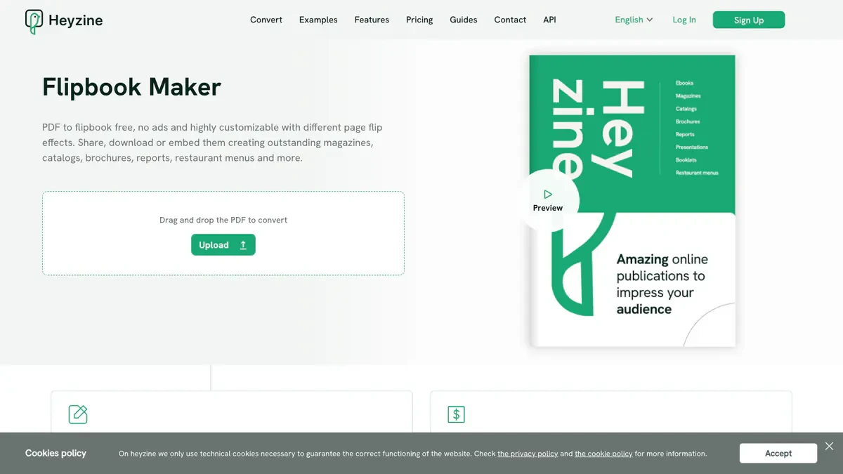 Heyzine Downloader website preview