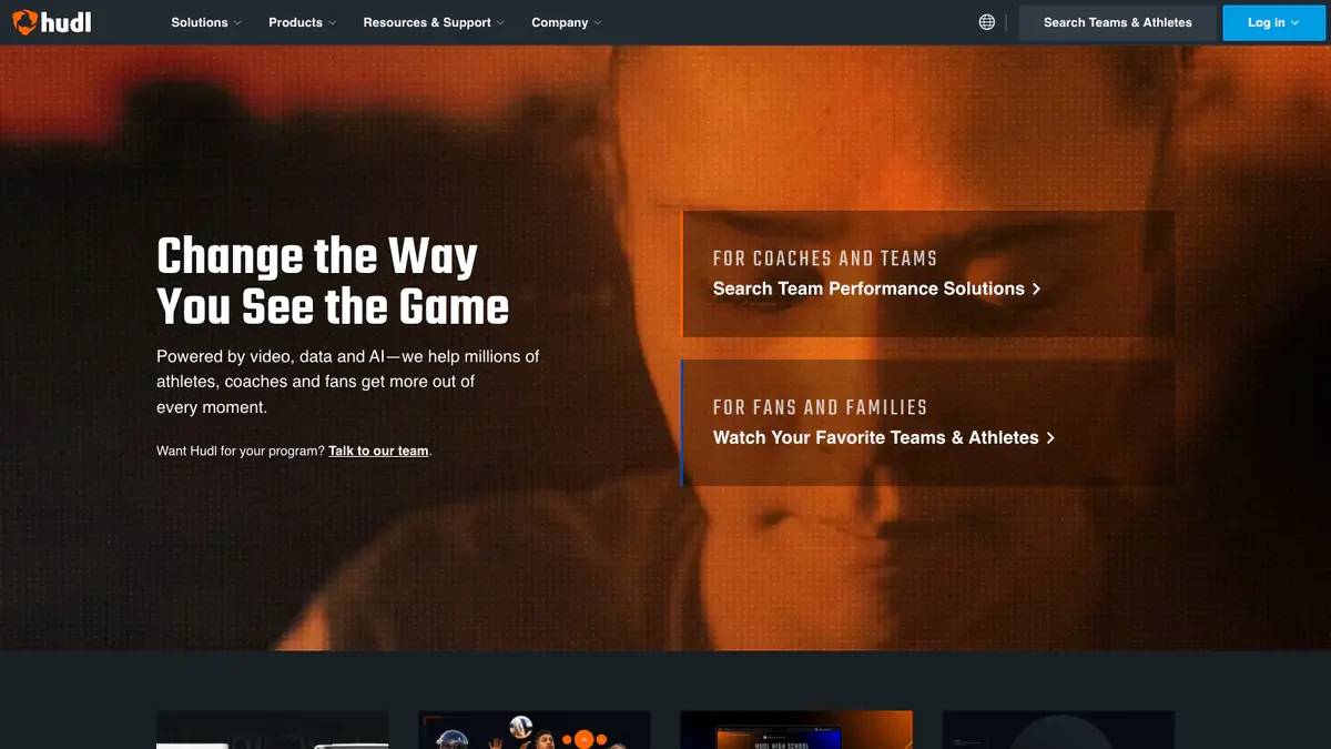 Hudl Downloader website preview