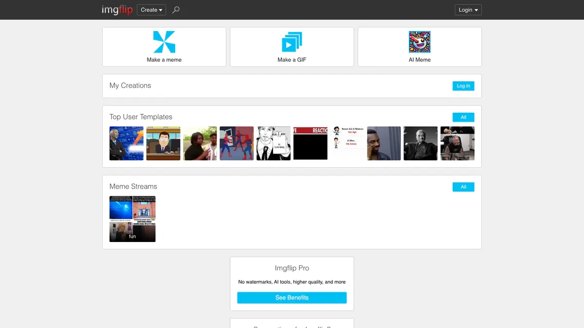 Imgflip Downloader website preview
