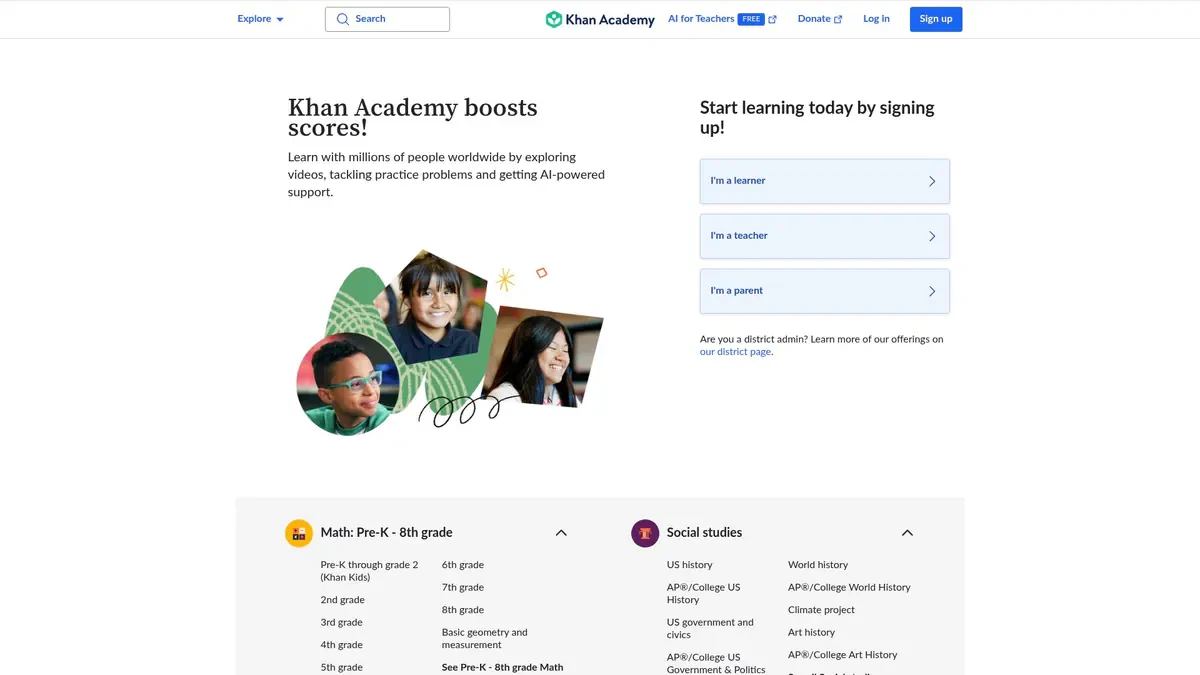 Khan Academy Downloader website preview
