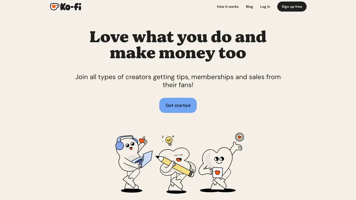 Ko-fi Downloader website preview