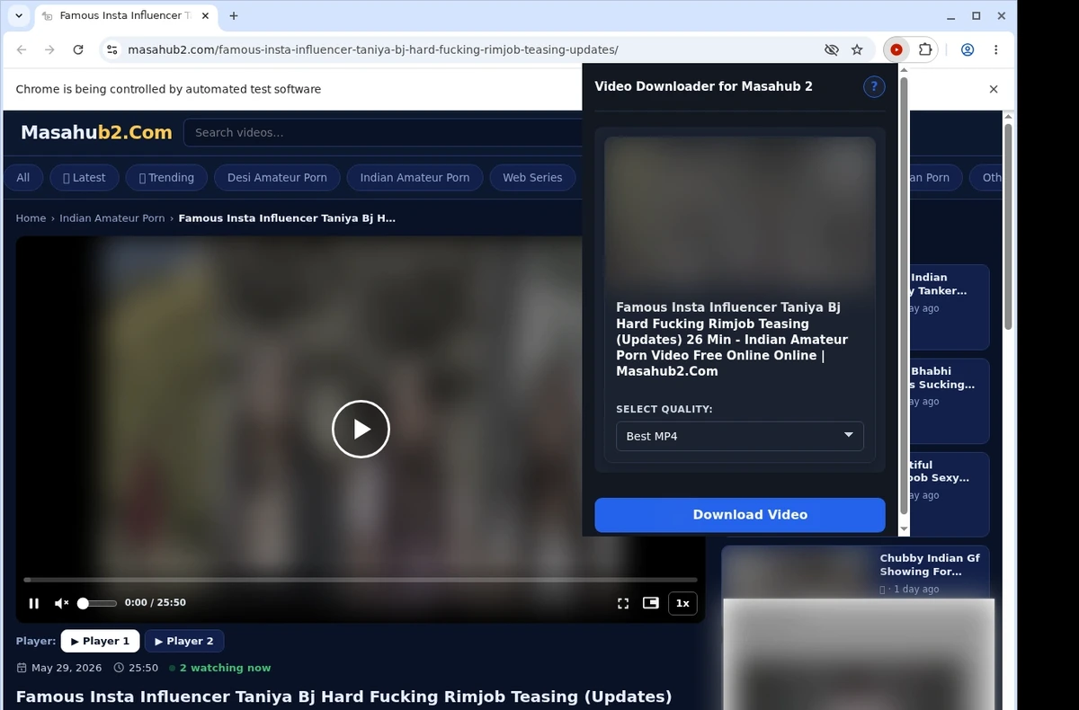 Masahub 2 Video Downloader ready state screenshot