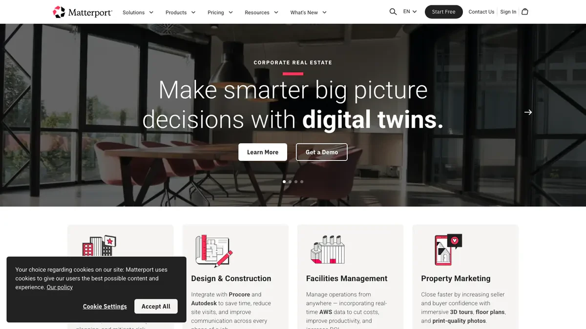 Matterport Downloader website preview