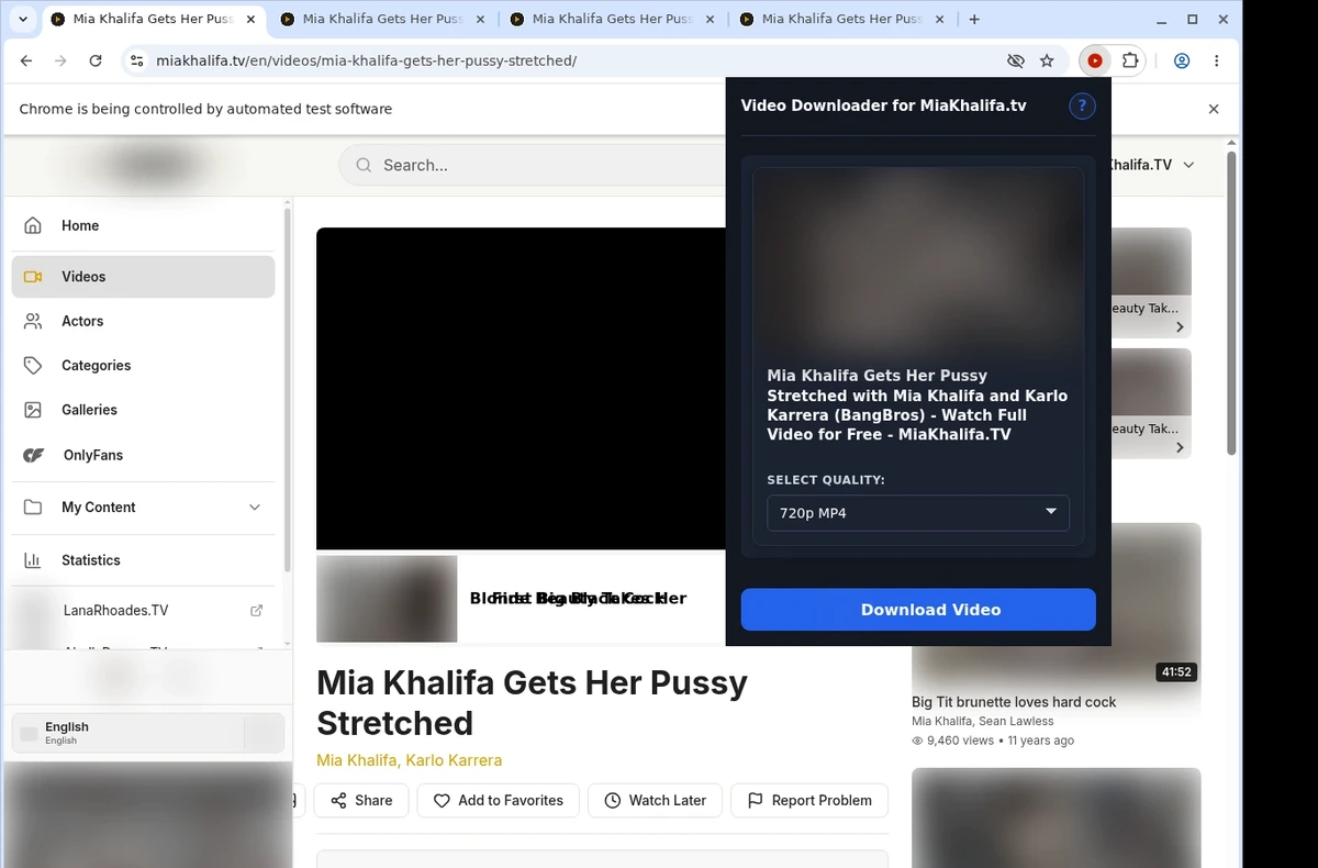 MiaKhalifa.tv Video Downloader ready state screenshot