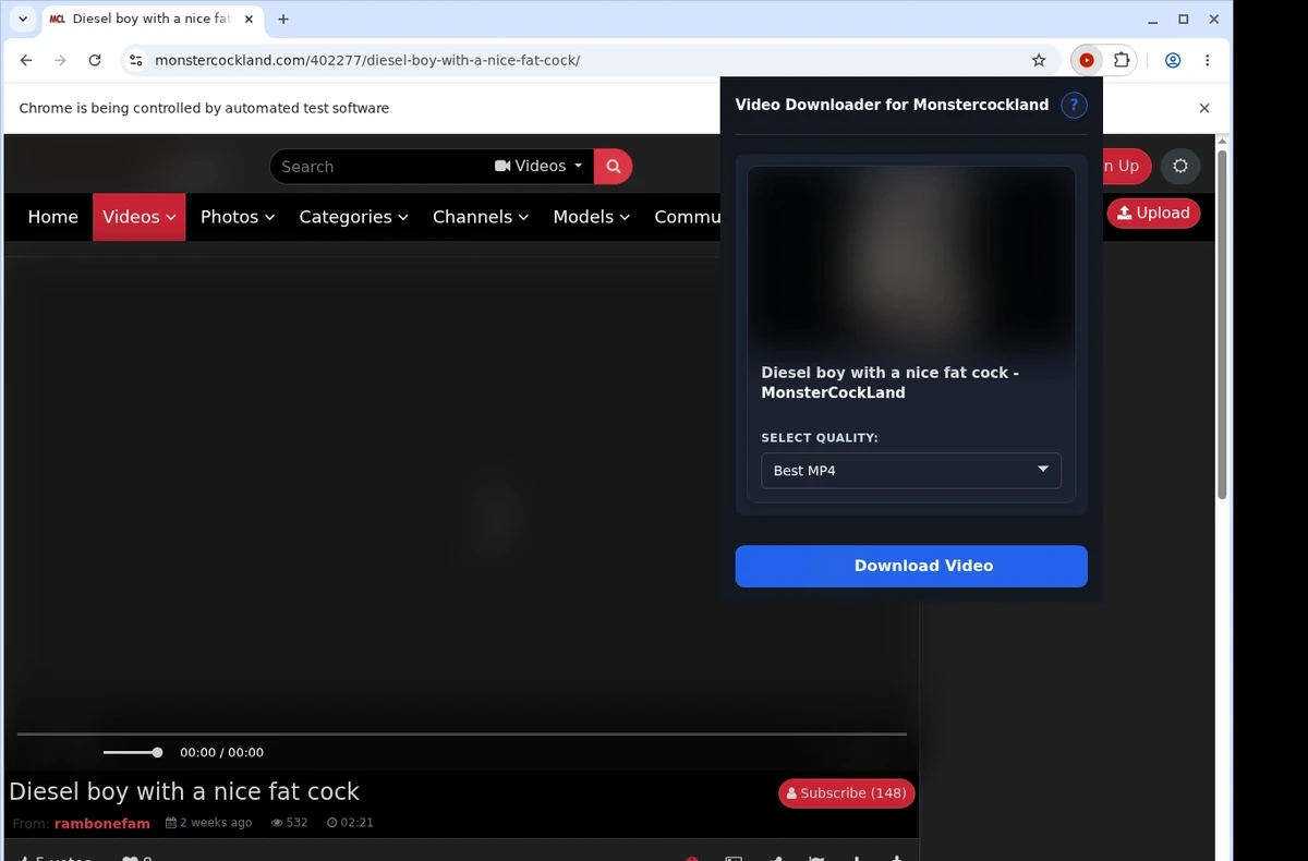 Monstercockland Downloader ready state screenshot