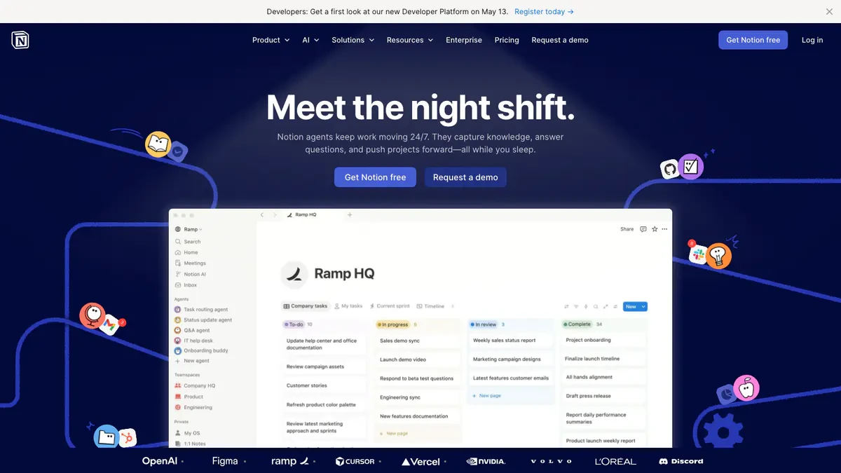 Notion Downloader website preview