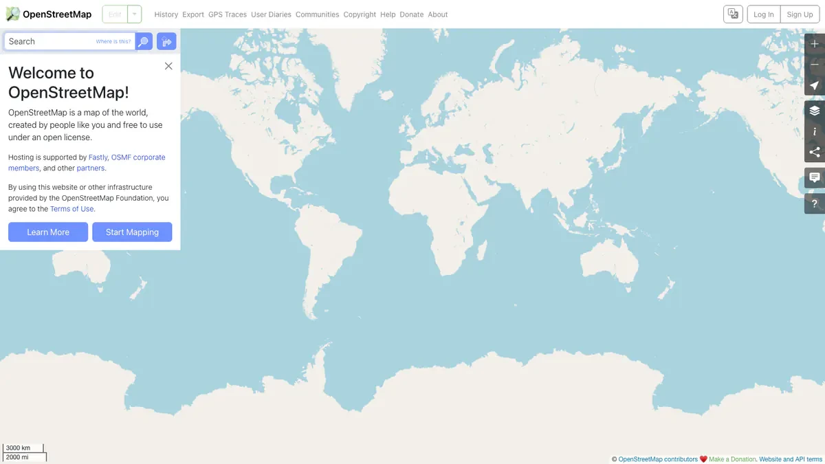 OpenStreetMap Downloader website preview