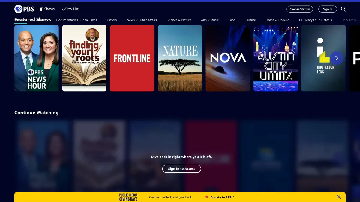 PBS Downloader website preview
