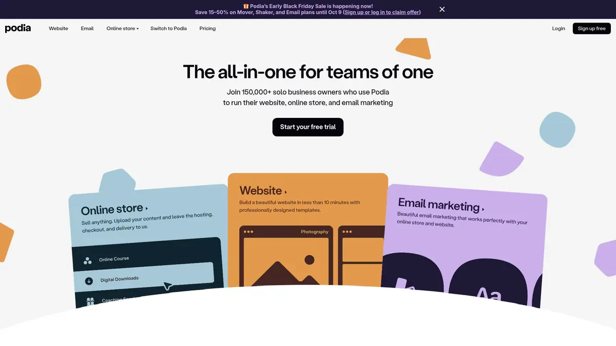 Podia Downloader website preview