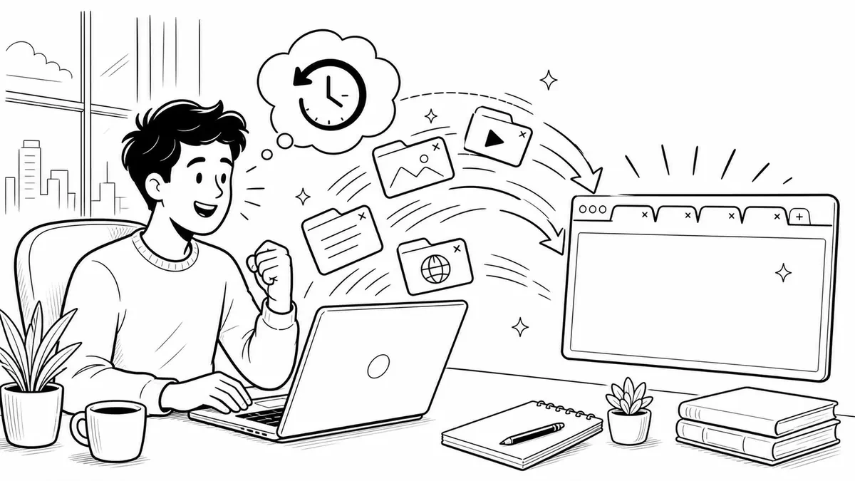 Restore Closed Tabs Extension website preview