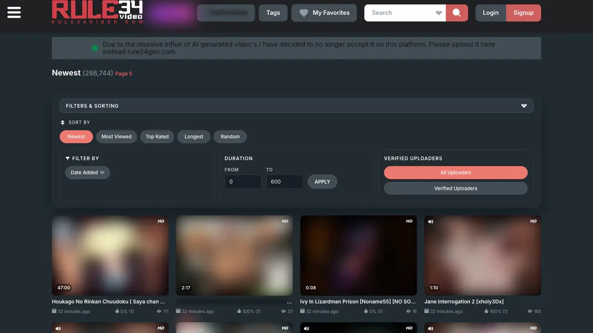 Rule34 Video Downloader website preview