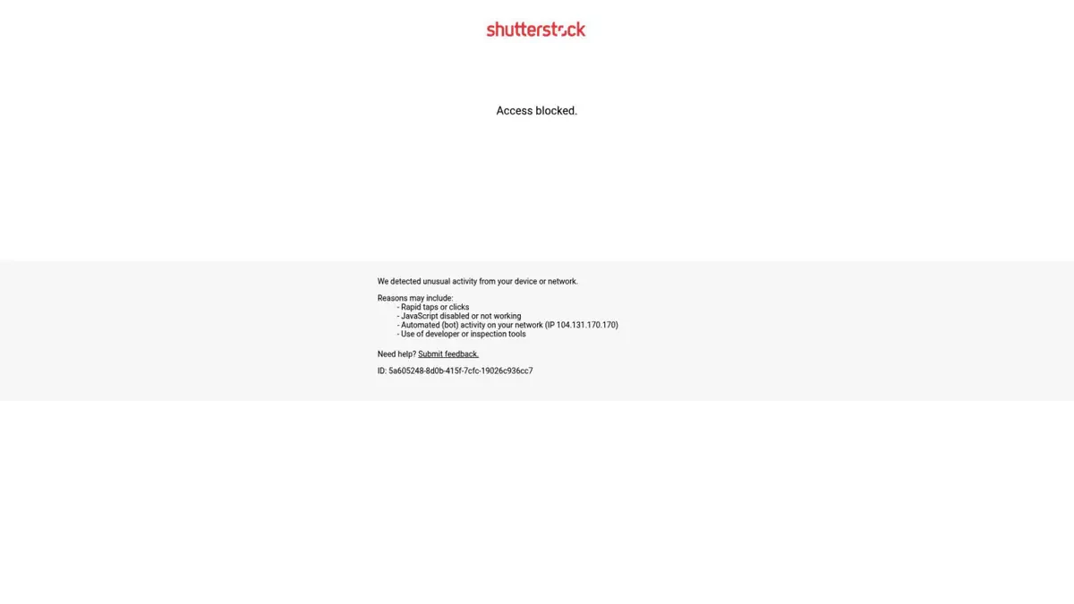 Shutterstock Downloader website homepage