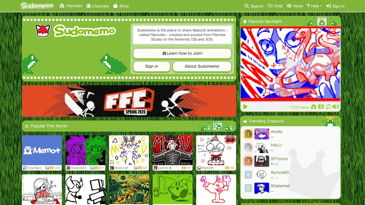 Sudomemo Downloader website preview