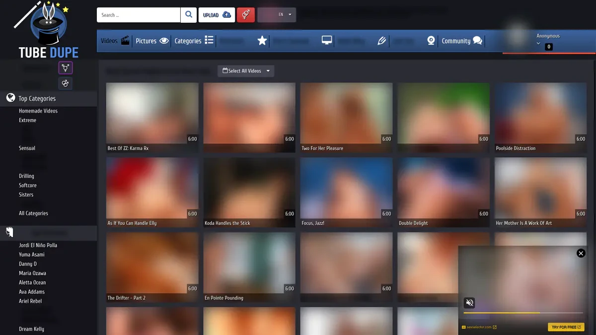 TubeDupe Downloader website preview