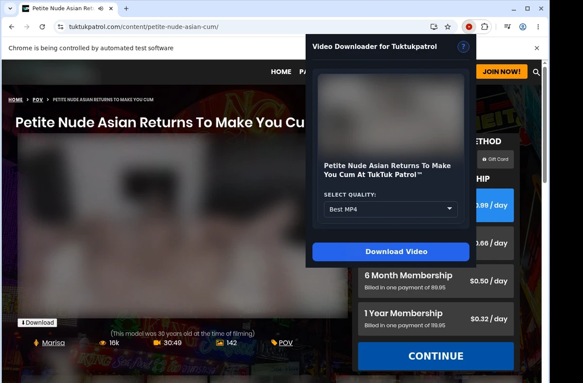 TukTukPatrol Video Downloader ready state screenshot