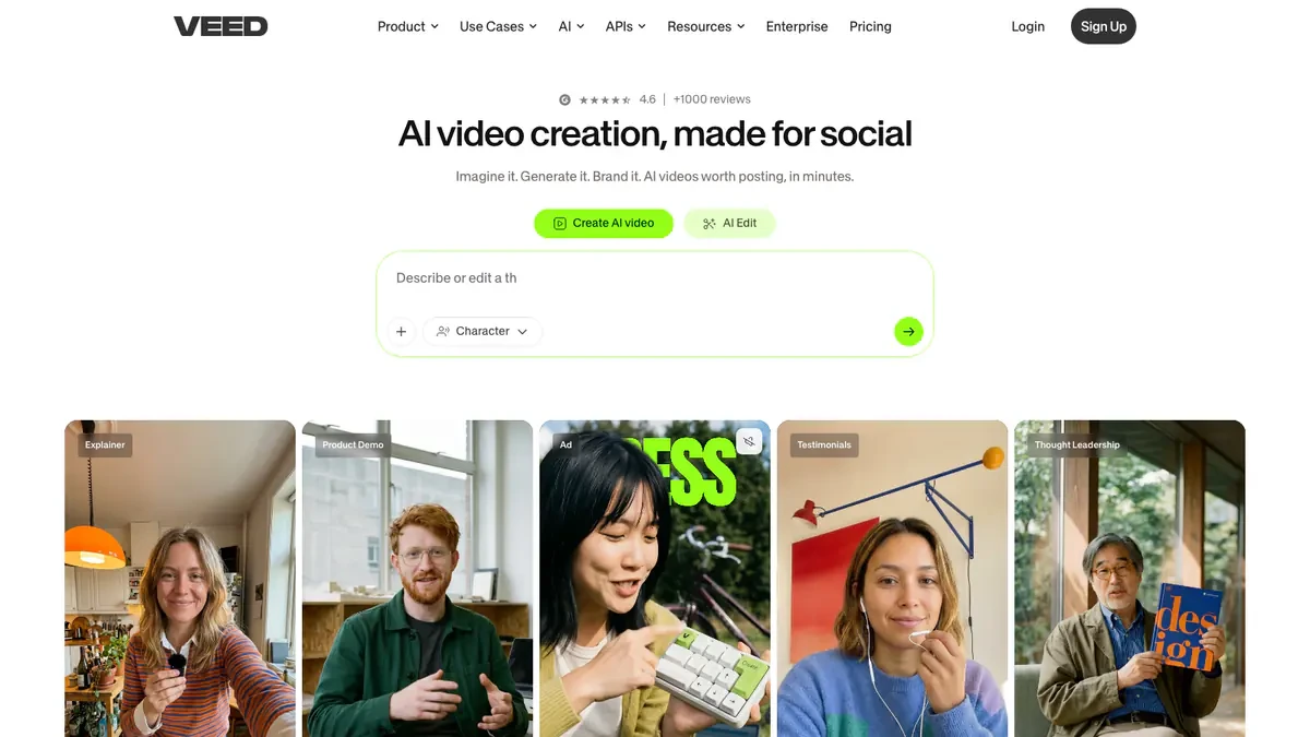 VEED Downloader website preview