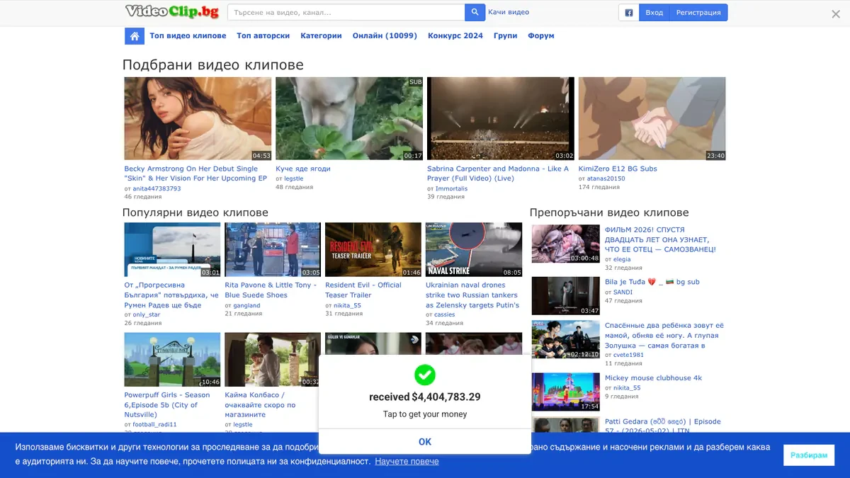 VideoClip.bg Downloader website preview