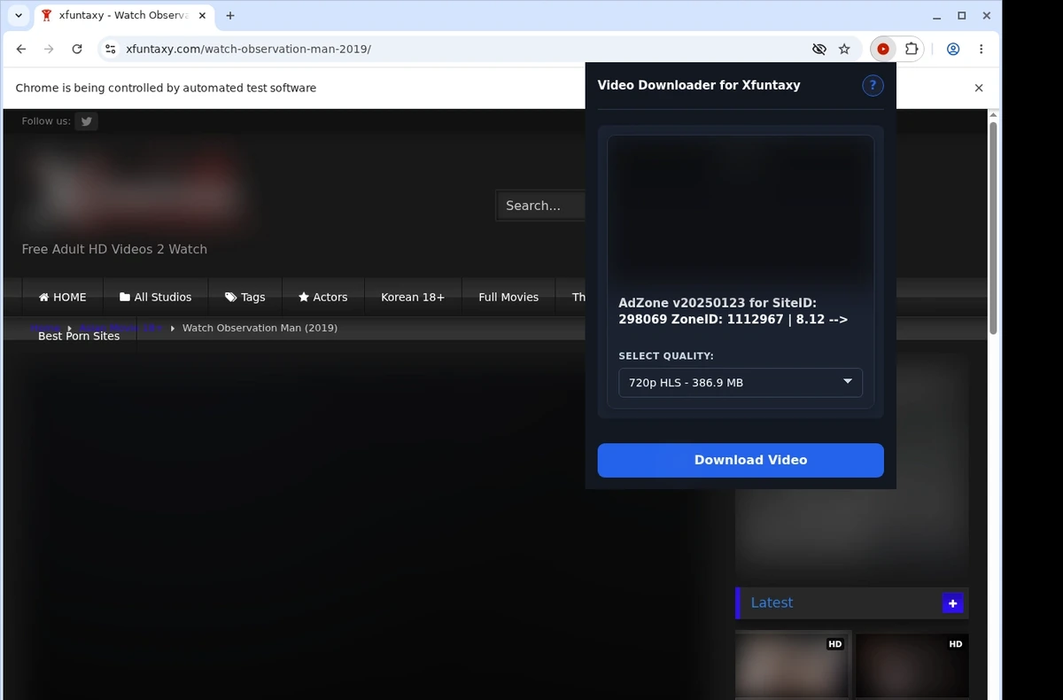 Xfuntaxy Downloader ready state screenshot