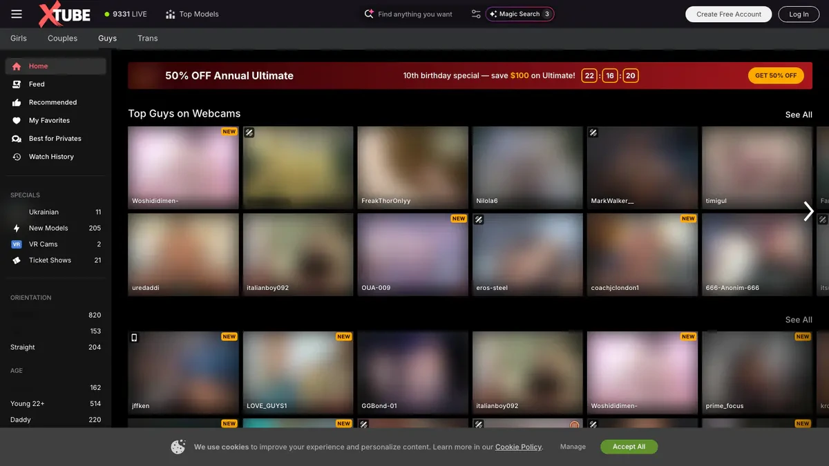XTube Downloader website preview