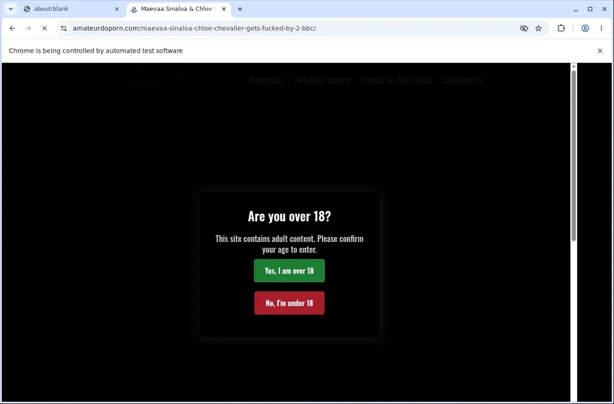 Amateurdoporn Video Downloader page open in the browser