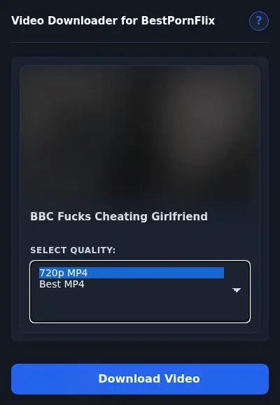 BestPornFlix Downloader format dropdown options
