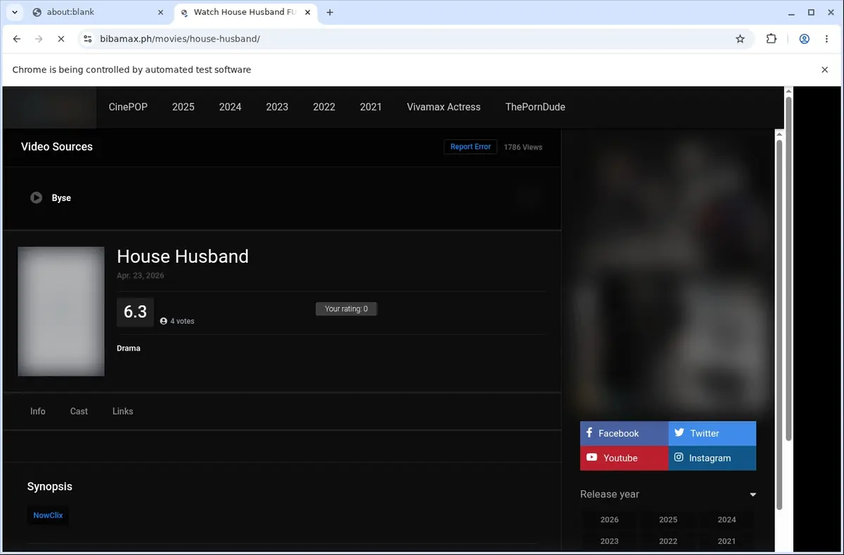 BibaMax.ph Downloader page open in the browser