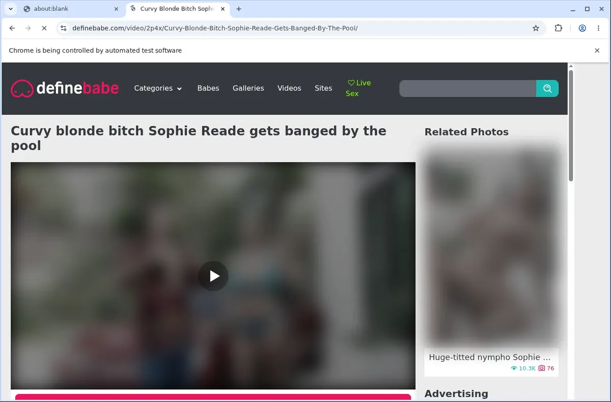 DefineBabe Downloader page open in the browser
