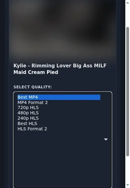 DrTuber Downloader format dropdown options