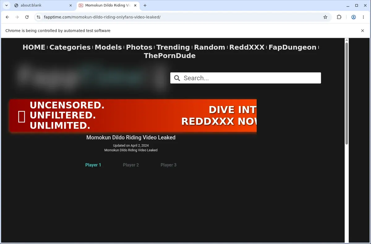 FappTime Video Downloader page open in the browser