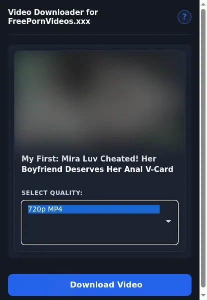 FreePornVideos.xxx Downloader format dropdown options