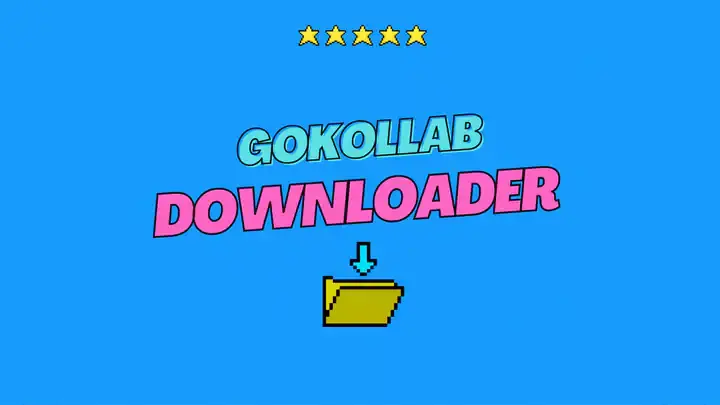 GoKollab Downloader page open in the browser