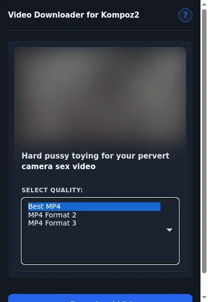Kompoz2 Downloader format dropdown options